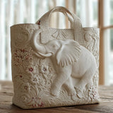 Handgefertigte Stepptasche – Elefant