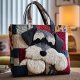 Handgefertigte Stepptasche – Schnauzer