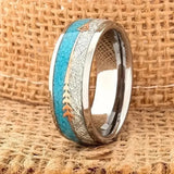 Antiker Emaille-Ring | Weißgold