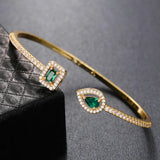Armband Claudia mit smaragdgrünem Stein