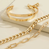 Armband-Set „Goldene Harmonie“