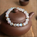 Armband „Vertrauen“ mit Margeriten und Mondstein