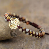 Lebensbaum-Armband mit Jaspis