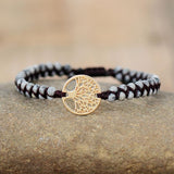 Lebensbaum-Armband mit Jaspis