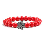 Armband mit Pfotenperlen