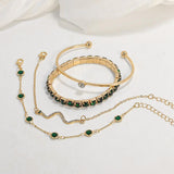 Armband-Set „Smaragdglanz“