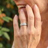 Aureum Silver – Ring aus Wolframkarbid