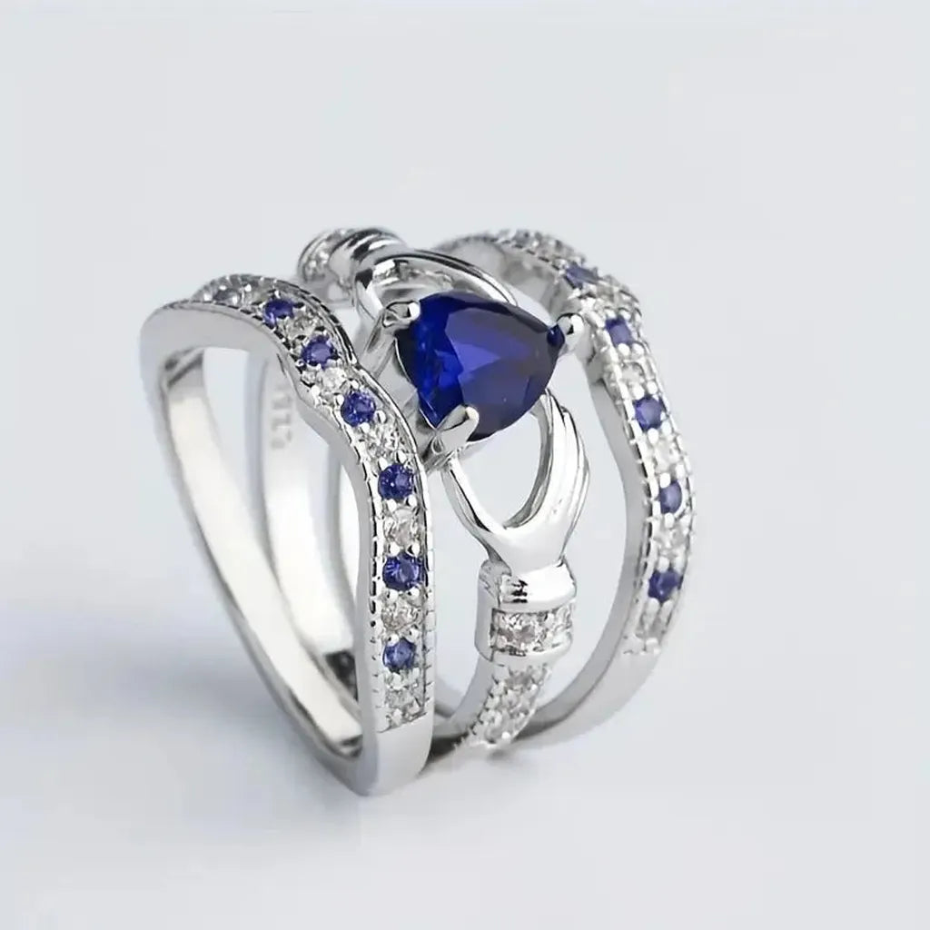 Ring-Set Azura „Ewiger Glanz“ | Weißgold