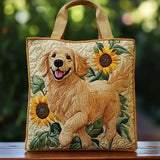 Handgefertigte Stepptasche – Golden Retriever