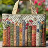 Handgefertigte Stepptasche – Verzauberte Bibliothek