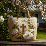 Handgefertigte Stepptasche – Heiliges Kreuz