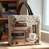 Handgefertigte Stepptasche – Café-Kapitel