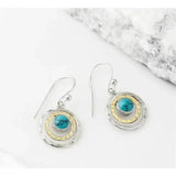Boho-Ohrringe „Saturn“ mit Türkis