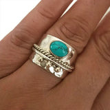 Breiter Ring mit Türkis