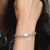 Breites goldenes Panzerkettenarmband