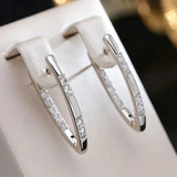 Elegante Zirkonia-Ohrringe in Gold