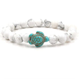 Armbänder mit Natursteinen in Schildkrötenform