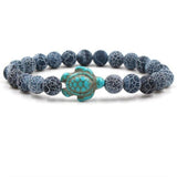Armbänder mit Natursteinen in Schildkrötenform
