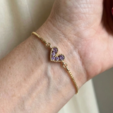 Armband „Flieder Liebe“ | Gold