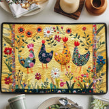 Gesteppte Tischsets – mit Huhn