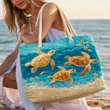 Gesteppte Strandtasche – Schildkröte an der Goldküste