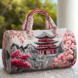 Gesteppte Reisetasche – Japanisches Motiv
