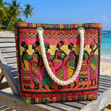 Gesteppte Strandtasche – Afrikanische Königinnen – Geschenkidee