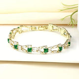 Goldenes Tennisarmband