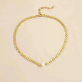 Griechische Halskette mit Perle in Gold