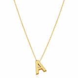 Halskette mit Initiale in Gold