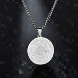 Halskette mit Medaille „Engel und sechs Sterne“
