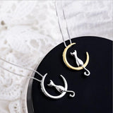 Halskette mit Mond und Katze