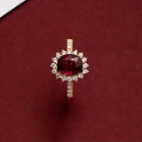 Roter Ring „Kaiserin“ | Gold