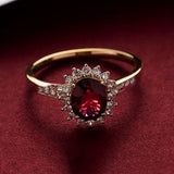 Roter Ring „Kaiserin“ | Gold