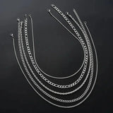 Luxuriöse Kette aus geflochtenem Edelstahl