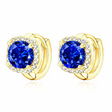 Ohrringe Nadine mit Saphir | Gold