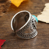 Offener Ring Ravik mit Stein | Weißgold