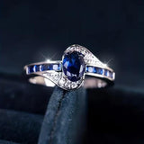 Ring „Saphirfluss“ | Weißgold
