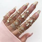 Ring-Set mit 8 bis 12 Ringen