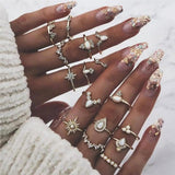 Ring-Set mit 8 bis 12 Ringen