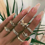 Ring-Set mit 8 bis 12 Ringen