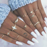 Ring-Set mit 8 bis 12 Ringen