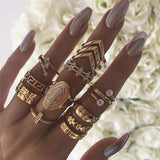 Ring-Set mit 8 bis 12 Ringen