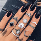 Ring-Set mit 8 bis 12 Ringen