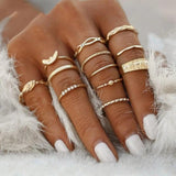 Ring-Set mit 8 bis 12 Ringen