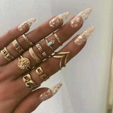 Ring-Set mit 8 bis 12 Ringen