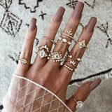 Ring-Set mit 8 bis 12 Ringen