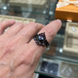 Ring mit Amethyst | Weißgold