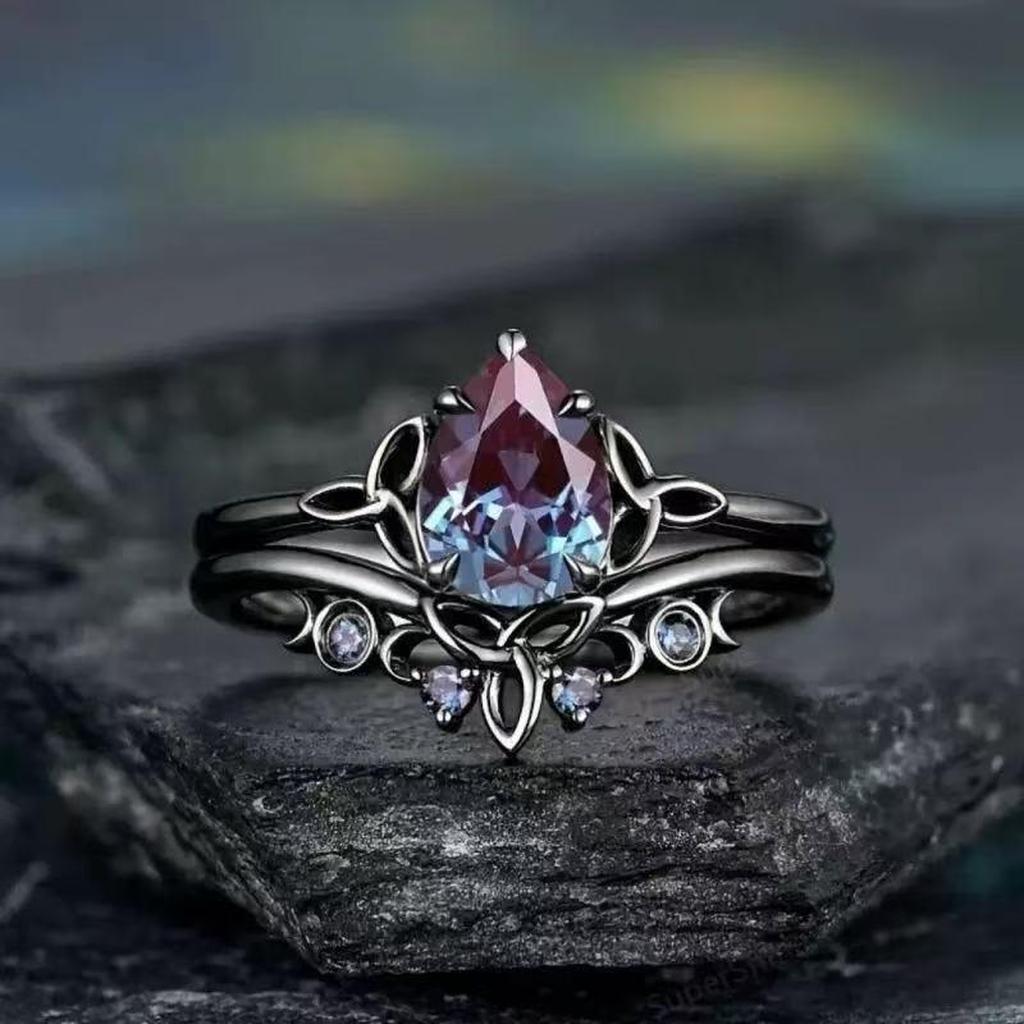Ring mit Amethyst | Weißgold