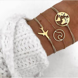 Set aus glitzernden Armbändern